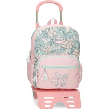 Mochila escolar Roll Road Spring is here 38 cm con carro