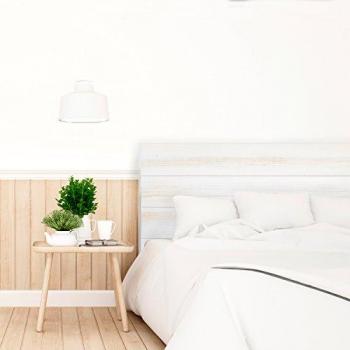 Cabecero de madera maciza decapado DECOWOOD 105x80cm, fabricado en Pino Gallego, hecho a mano en España