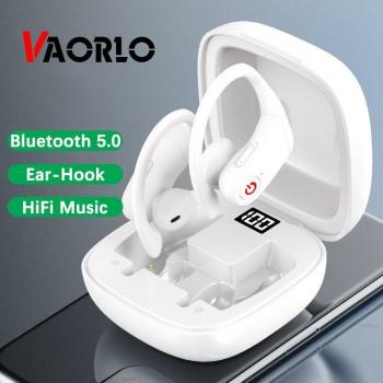 VAORLO B10 TWS Auriculares Inalámbricos Bluetooth 5.0 con Gancho para la Oreja, Música HiFi y Audio Estéreo, Comodidad para Uso Deportivo - Color Negro