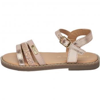 Les Tropeziennes Iba Girl's Sandals in Rose Gold