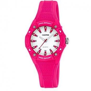 Reloj Calypso de Señora Junior con correa de caucho rosa - K5675/3