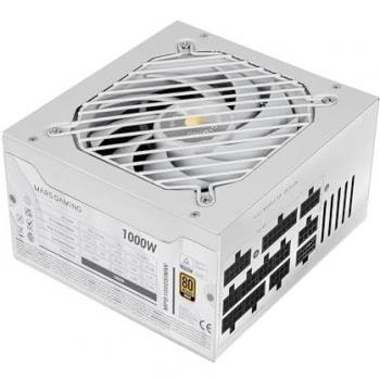 Fuente de Alimentación Modular ATX 3.1 Mars Gaming MPB1000SIM 1000W 80 Plus Gold Blanca con Ventilador Silencioso de 140mm