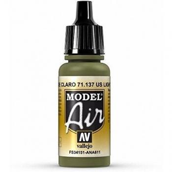 Vallejo aire modelo 17 ml pintura Acrilica, color US Light Green