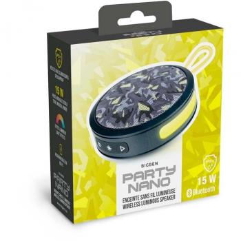 Altavoz Portátil Bluetooth TWS BigBen Party Nano 15W con Iluminación LED