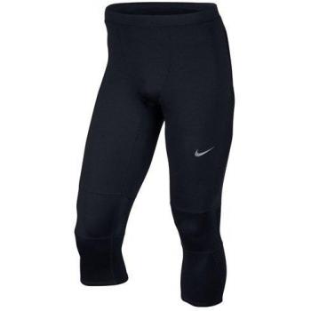 Nike 3/4 Tights Dri Fit Essential Mallas de Running, Hombre, Negro / Rosa, XL