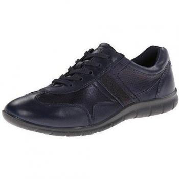 Ecco ECCO BABETT - Zapatos de cordones de cuero para mujer, color azul, talla 41 EU