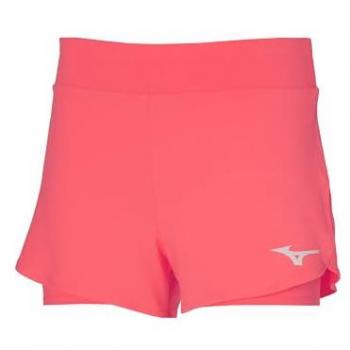 Mizuno Flex Shorts Mujeres - Coral (Pantalones Cortos, Modelo Flex, Color Coral)