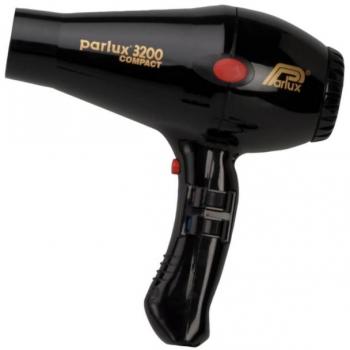 Secador de pelo Parlux 3200 Plus Compact, secador profesional de alta potencia, diseño compacto y ligero, motor de 1900W, flujo de aire potente, tecnología iónica que reduce el frizz, dos velocidades y tres temperaturas