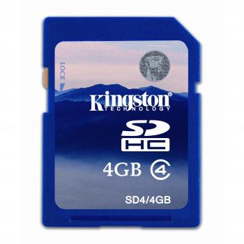 Kingston SDHC - Tarjeta de Memoria de 4 GB