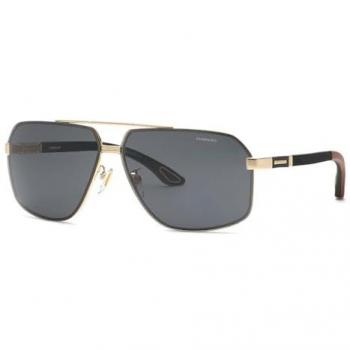 Chopard Unisex Yellow Rose Gold Sunglasses with Smoke Lenses - 66 MM