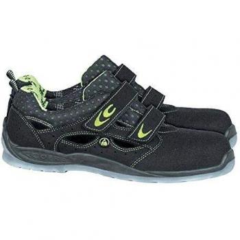 Cofra BRC-RIEMANN BSZ 42 CasualRiemann Zapato de Seguridad, Negro-Gris-Verde, Tamaño 43