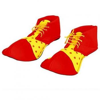 FIESTAS GUIRCA Cubierta del Zapato del Payaso Payaso Rojo y Naranja