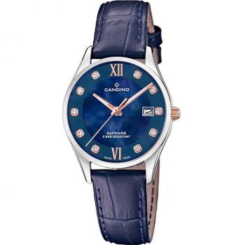 Candino - Reloj de mujer C4731/2 Newness de piel color azul