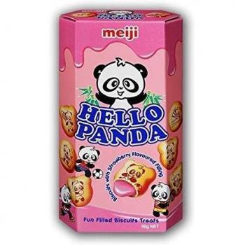 Snack Galletas de Fresa Kawaii Hello Panda