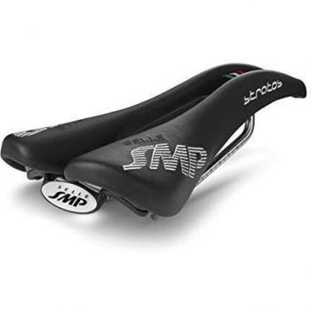 STRATOS Leather Road and MTB Saddle 266x131mm Black