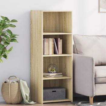 Aparador alto de madera de ingeniería roble Sonoma 45x41x124 cm