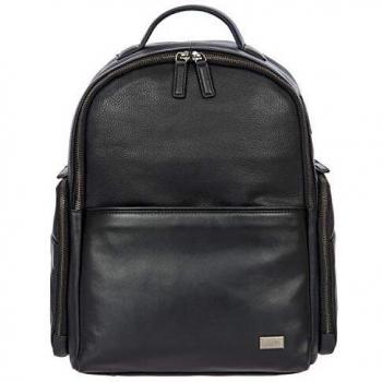 Mochila de Negocios Bric's Torino M para Portátil de 15, Piel Negra, 32x40x16 cm