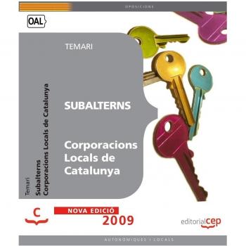 Subalterns Corporacions Locals de Catalunya. Temari