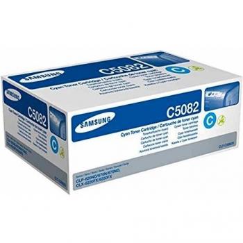Samsung CLT-C5082S, SU056A, Cian, Cartucho Tóner Original, de 2.000 páginas, compatible con impresoras Samsung LaserJet Color CLP-620ND, CLP-670N, CLP-670ND, CLX-6220FX y CLP-6250FX