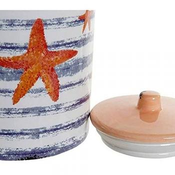 Bote DKD Home Decor Dolomita Mediterráneo 15 x 15 x 22 cm