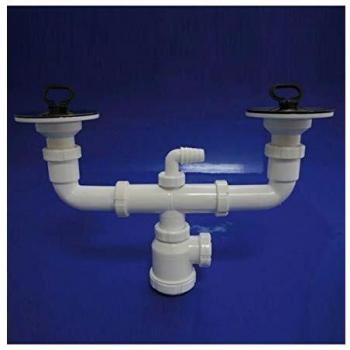 Sifon Doble Valvula Extensible T-44-E 1 1/2 Ø115