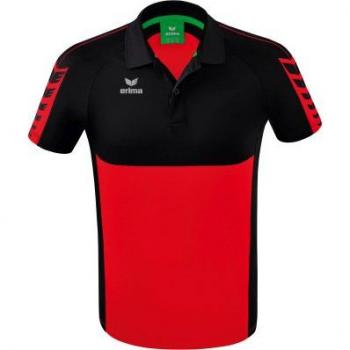 Erima Polo De Manga Corta Six Wings Unisex Rojo/Negro M