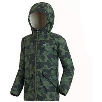 Regatta Sawyer Waterproof Thermoguard Insulated Hooded Chaqueta, Infantil, Cypress Camo, Talla 3-4