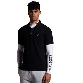 Lyle & Scott Men's Plain Polo Shirt - Black - Size: XS