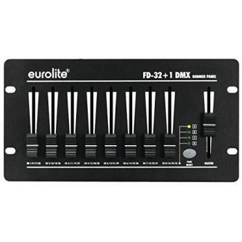 Controlador DMX Eurolite FD-32+1 con 32 Canales y Regulador Maestro