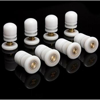 8pcs Inferior Superior Ducha rodillos de la puerta de cristal corredores relacement Ruedas
