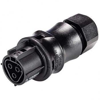 Wieland RST20I3S B1 ZR2V SW Plug-in Connector, 3x4mm², IP68 Rated, Black