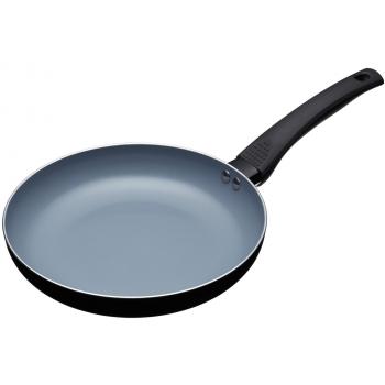 Sartén Ecológica MasterClass de Cerámica Antiadherente Sin Productos Químicos Preparada para Placas de Inducción, Aluminio / Hierro, Negro / Azul, 24 cm