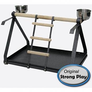 Strong Parque para Loros Livia Gris Silverstone Medidas 49,5x30,5x33cm 93013
