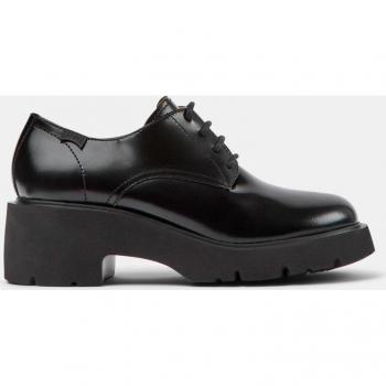 Mocasines de mujer Camper en piel negra con cordones