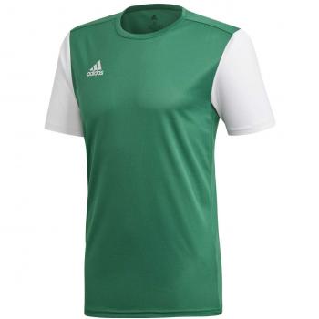 Camiseta de fútbol adidas Estro 19 para hombre, corta y en color verde y blanco