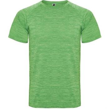 Camiseta Técnica Roly Austin para Niño, Manga Corta, Tejido Space Dye con Estilo Raglán