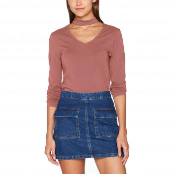 ONLY Onllive Love Choker Ls Top, Camisa Manga Larga para Mujer, Rosa