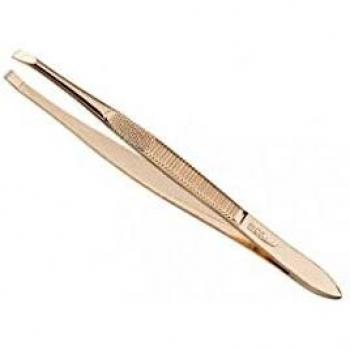 PINZA DEPILAR 9 CM.DORADA P/RECTA