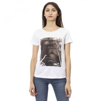 Trussardi Action White Cotton Tops & T-Shirt - XS