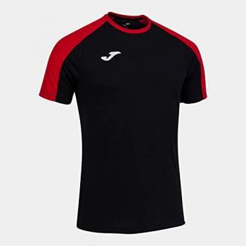 Camiseta de manga corta para hombre Joma Eco Championship reciclada en color negro y rojo