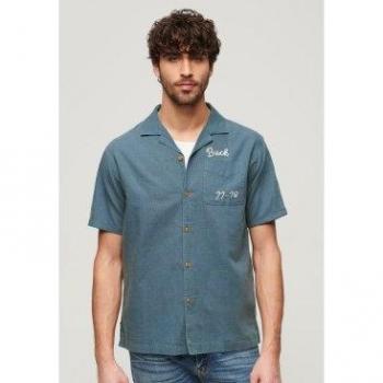 Camisa de manga corta Resort azul Superdry