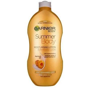 Loción Hidratante Bronceadora Gradual Garnier Summer Body 400ml - Brillo Sunkissed, Fórmula Vegana, Hidratación 24 Horas, Absorción Rápida