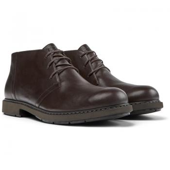 CAMPER Neuman Ankle Boots for Men - Brown, Size 41, Smooth Leather