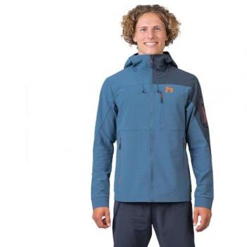 Chaqueta Softshell Hombre Hannah Aren Azul con Capucha