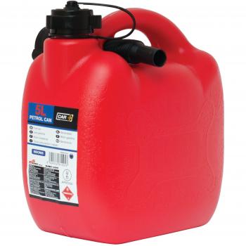 Sumex CAR+ Bidon05 - Bidón Gasolina de plástico con Tubo Flexible, 5 Litros, color Rojo
