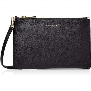 Michael Kors Women's Crossbody Zip Clutch Bag, Black