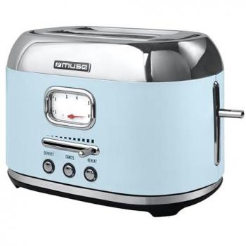 Tostadora Muse MS-120VB 1000W Azul Pastel
