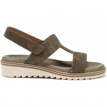 Sandalias de cuña D8775-AC con detalle de adorno en piel para mujer