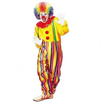 Disfraz de Payaso de Circo con Collar y Tirantes - Tamaño S
