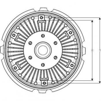 Embrague viscoso del ventilador NRF 49523